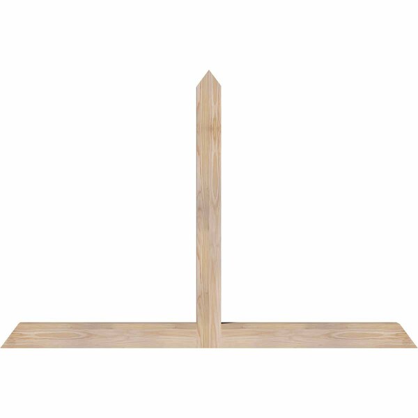 Ekena Millwork Portland Smooth Timber Gable Bracket, Douglas Fir, 60"W x 40"H x 3 1/2"D x 3 1/2"F, 16/12 Pitch GBW060X40X0404POR00SDF - main